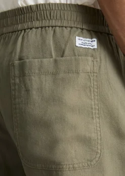 Shorts relaxed aus Bio-Baumwolle und Leinen