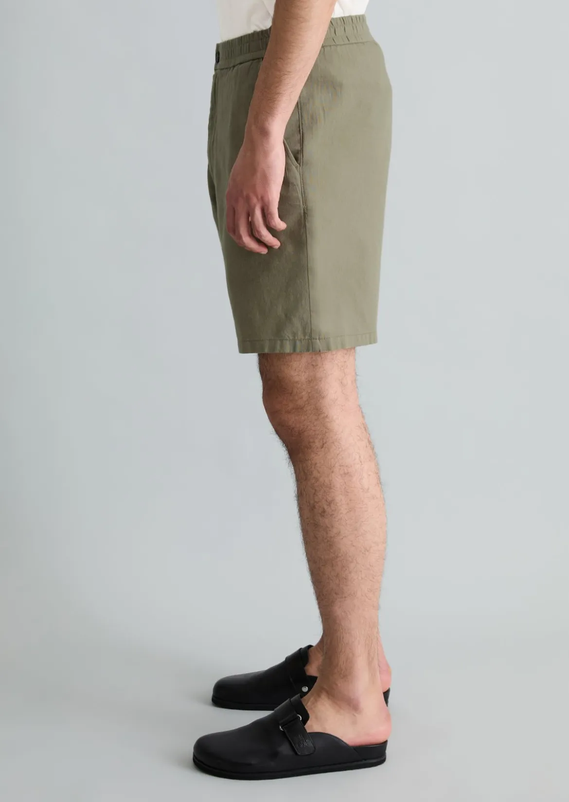 Shorts relaxed aus Bio-Baumwolle und Leinen