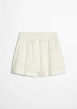 Shorts relaxed aus Papertouch-Popeline
