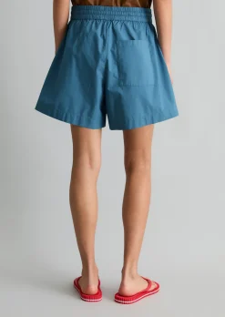 Shorts relaxed aus Papertouch-Popeline