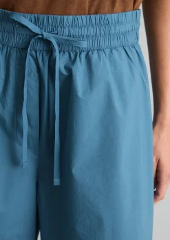 Shorts relaxed aus Papertouch-Popeline
