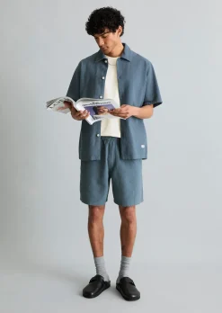 Shorts relaxed mit feiner Waffel-Struktur
