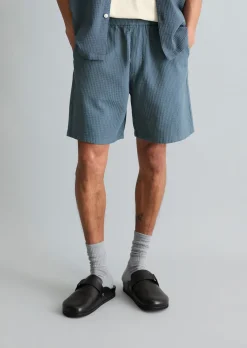 Shorts relaxed mit feiner Waffel-Struktur