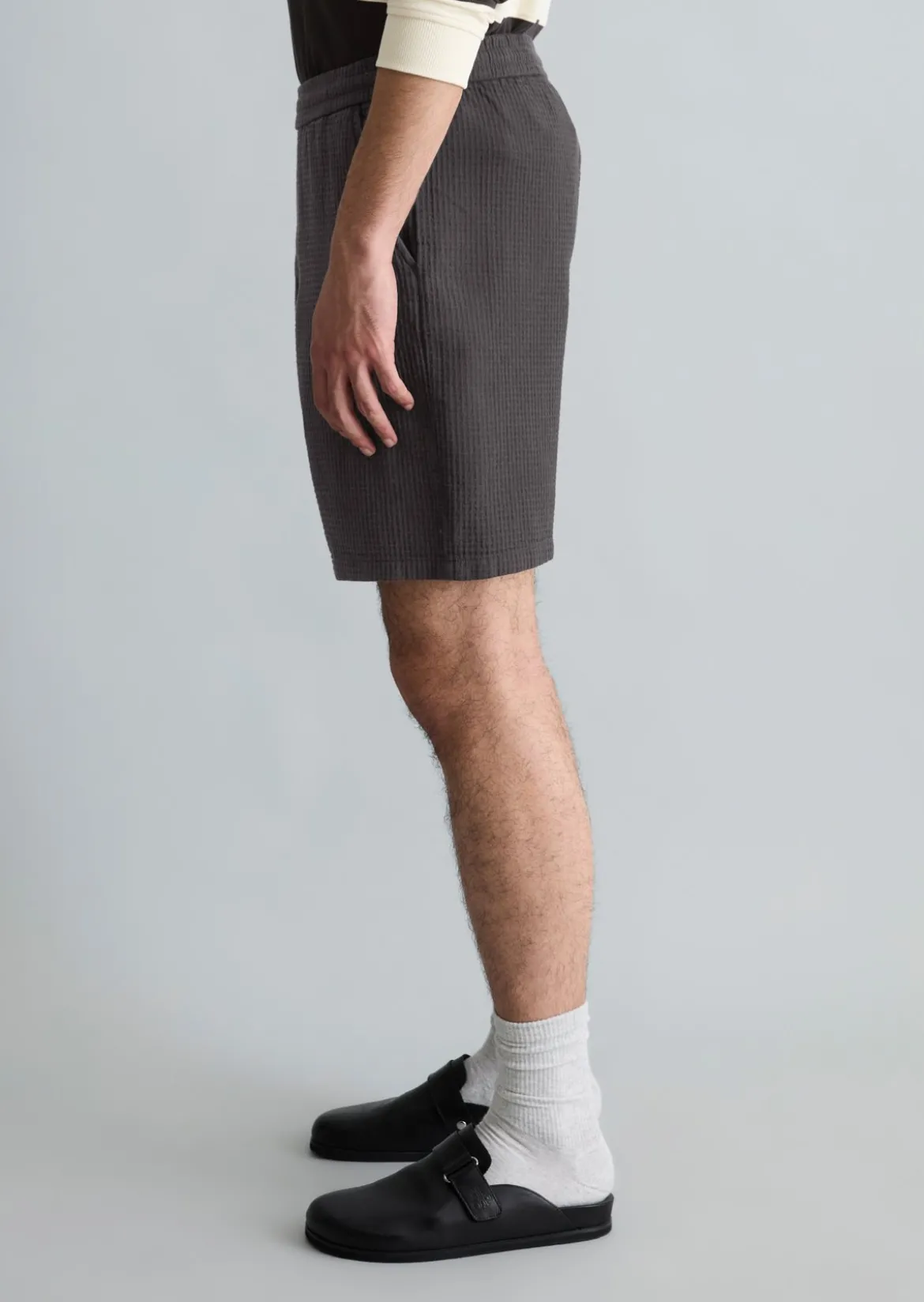 Shorts relaxed mit feiner Waffel-Struktur
