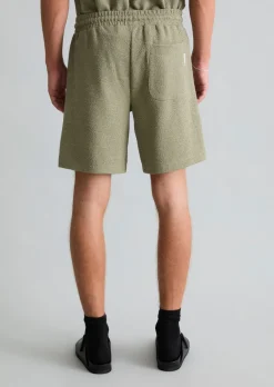 Shorts relaxed mit feiner Bouclé-Struktur