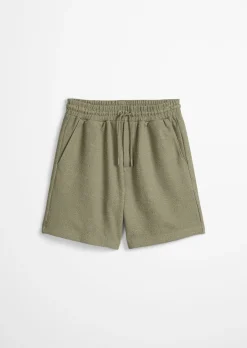 Shorts relaxed mit feiner Bouclé-Struktur