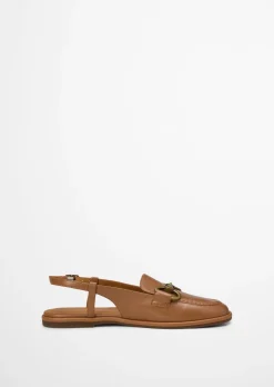 Slingback-Loafer Model Alva aus edlem Rindleder