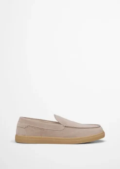 Slipper Model Karo aus Veloursleder