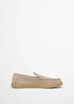 Slipper Model Karo aus Veloursleder
