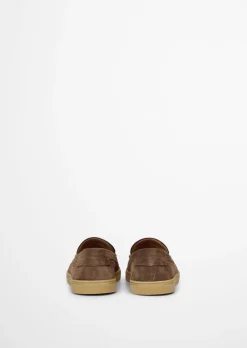 Slipper Model Karo aus Veloursleder