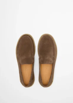 Slipper Model Karo aus Veloursleder