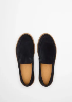 Slipper Model Karo aus Veloursleder