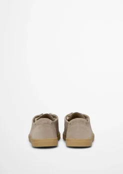 Slipper Model Karo im Wallabee-Stil aus Veloursleder