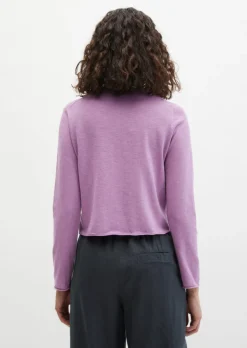 Slub-Cardigan regular aus Organic Cotton-Leinen-Mix