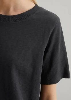 Slub-Jersey-T-Shirt loose aus softer Bio-Baumwolle