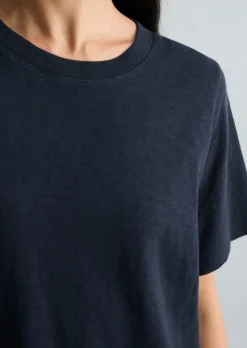 Slub-Jersey-T-Shirt loose aus softer Bio-Baumwolle