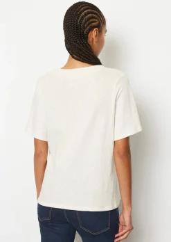 Slub-Jersey-T-Shirt loose aus softer Bio-Baumwolle