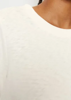 Slub-Jersey-T-Shirt loose aus softer Bio-Baumwolle