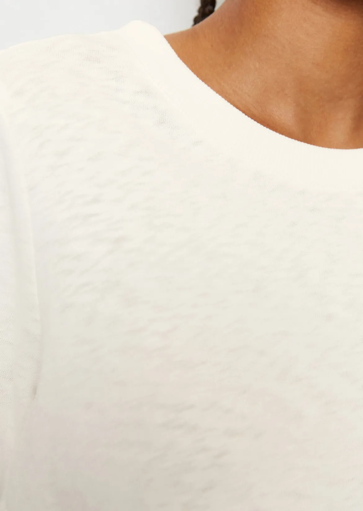 Slub-Jersey-T-Shirt loose aus softer Bio-Baumwolle