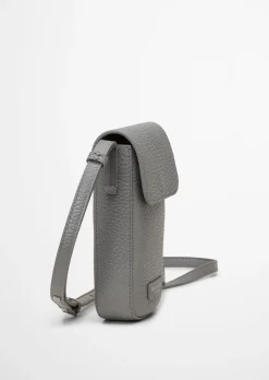 Smartphone-Tasche aus genarbtem Rindleder