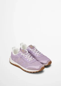 Sneaker Model Bella aus edlem Rindleder und Mesh-Einsatz