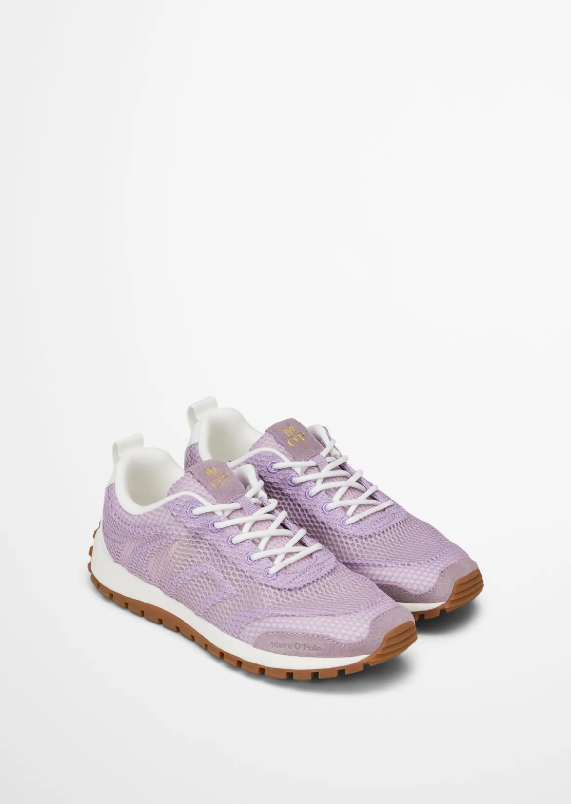 Sneaker Model Bella aus edlem Rindleder und Mesh-Einsatz