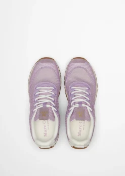 Sneaker Model Bella aus edlem Rindleder und Mesh-Einsatz