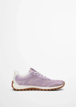 Sneaker Model Bella aus edlem Rindleder und Mesh-Einsatz