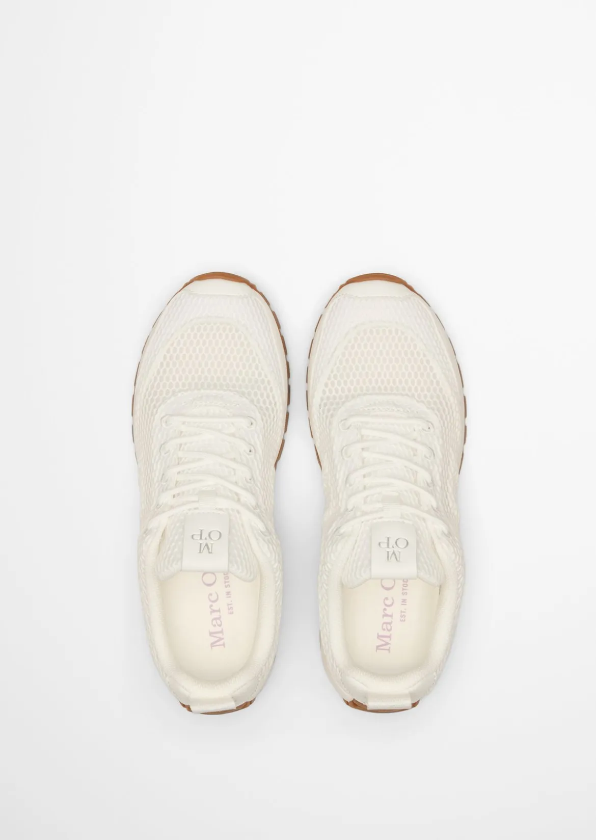 Sneaker Model Bella aus edlem Rindleder und Mesh-Einsatz