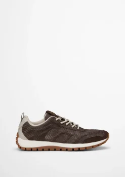 Sneaker Model Bella aus edlem Rindleder und Mesh-Einsatz