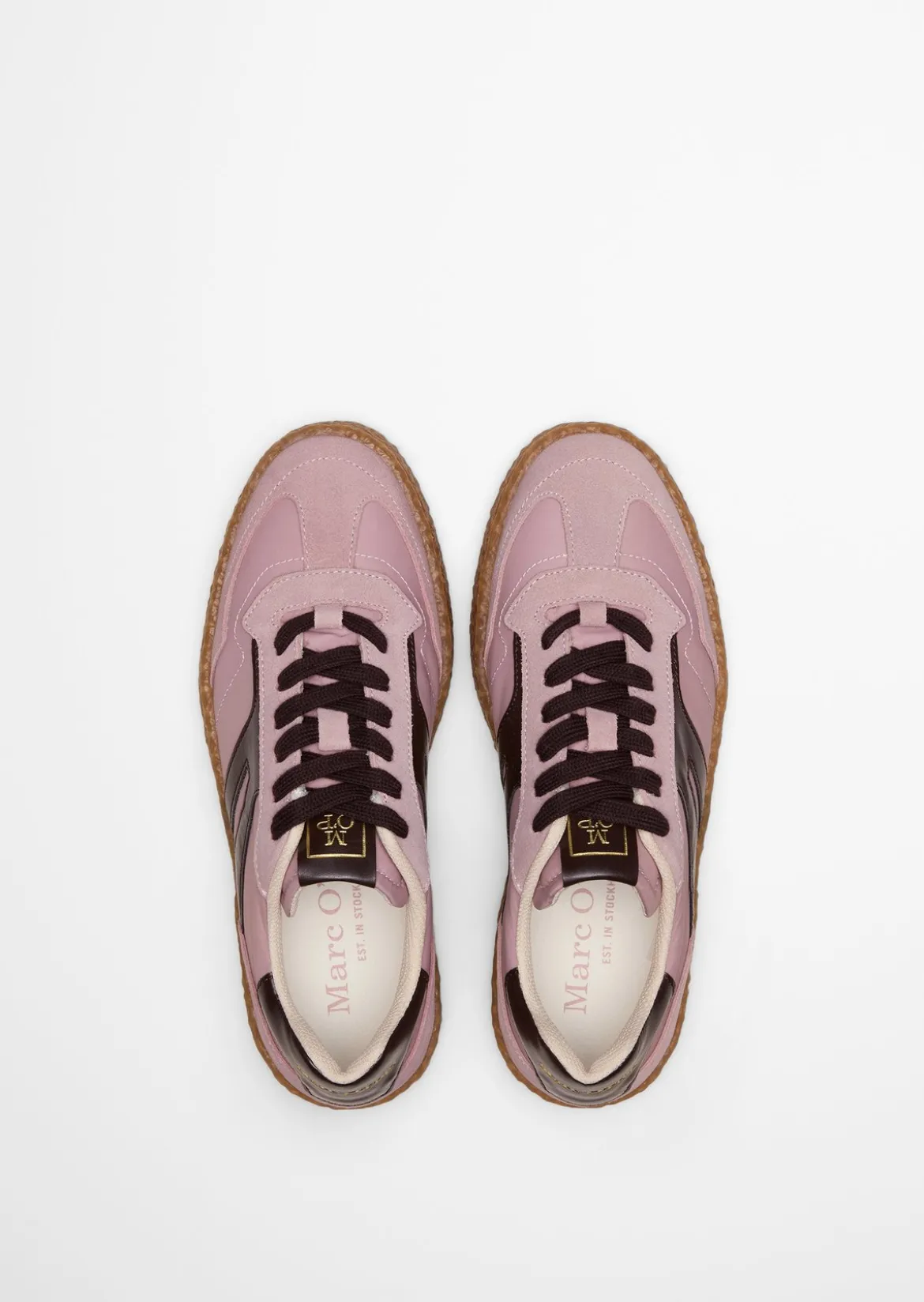 Sneaker Model Cortney aus Veloursleder mit Nyloneinsatz