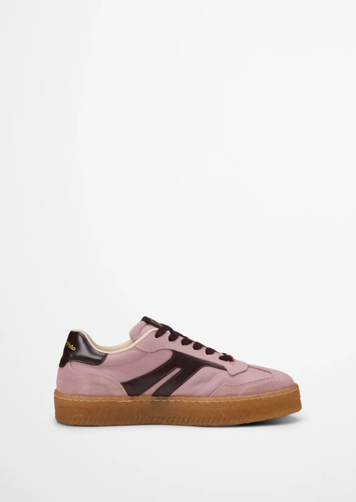 Sneaker Model Cortney aus Veloursleder mit Nyloneinsatz