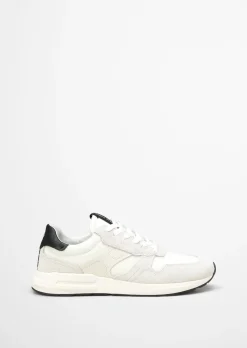Sneaker Model Josef aus Mesh und Veloursleder