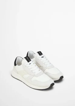 Sneaker Model Josef aus Mesh und Veloursleder