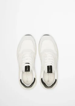 Sneaker Model Josef aus Mesh und Veloursleder