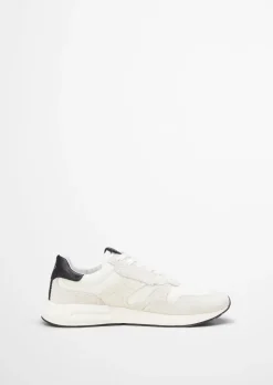 Sneaker Model Josef aus Mesh und Veloursleder