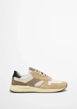 Sneaker Model Josef aus Mesh und Veloursleder