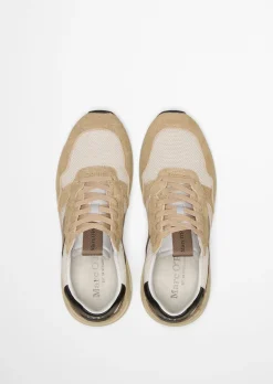 Sneaker Model Josef aus Mesh und Veloursleder