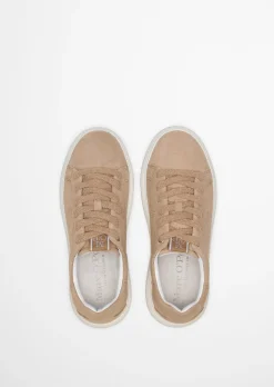 Sneaker Model Kaira aus softem Veloursleder