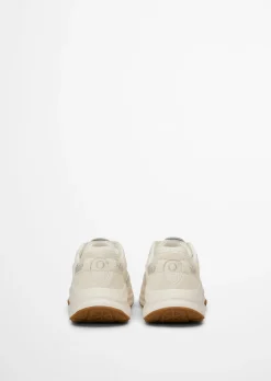 Sneaker Model Liv aus Rindleder mit Mesh-Einsatz