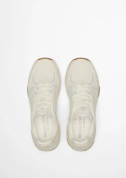 Sneaker Model Liv aus Rindleder mit Mesh-Einsatz