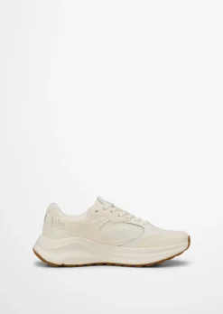 Sneaker Model Liv aus Rindleder mit Mesh-Einsatz