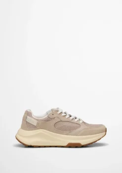 Sneaker Model Liv aus Rindleder mit Mesh-Einsatz