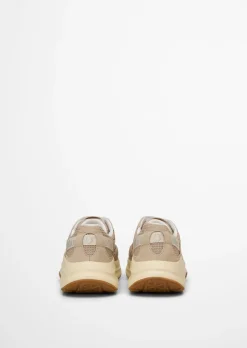 Sneaker Model Liv aus Rindleder mit Mesh-Einsatz