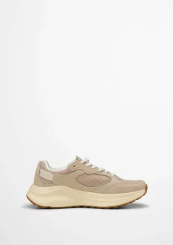 Sneaker Model Liv aus Rindleder mit Mesh-Einsatz