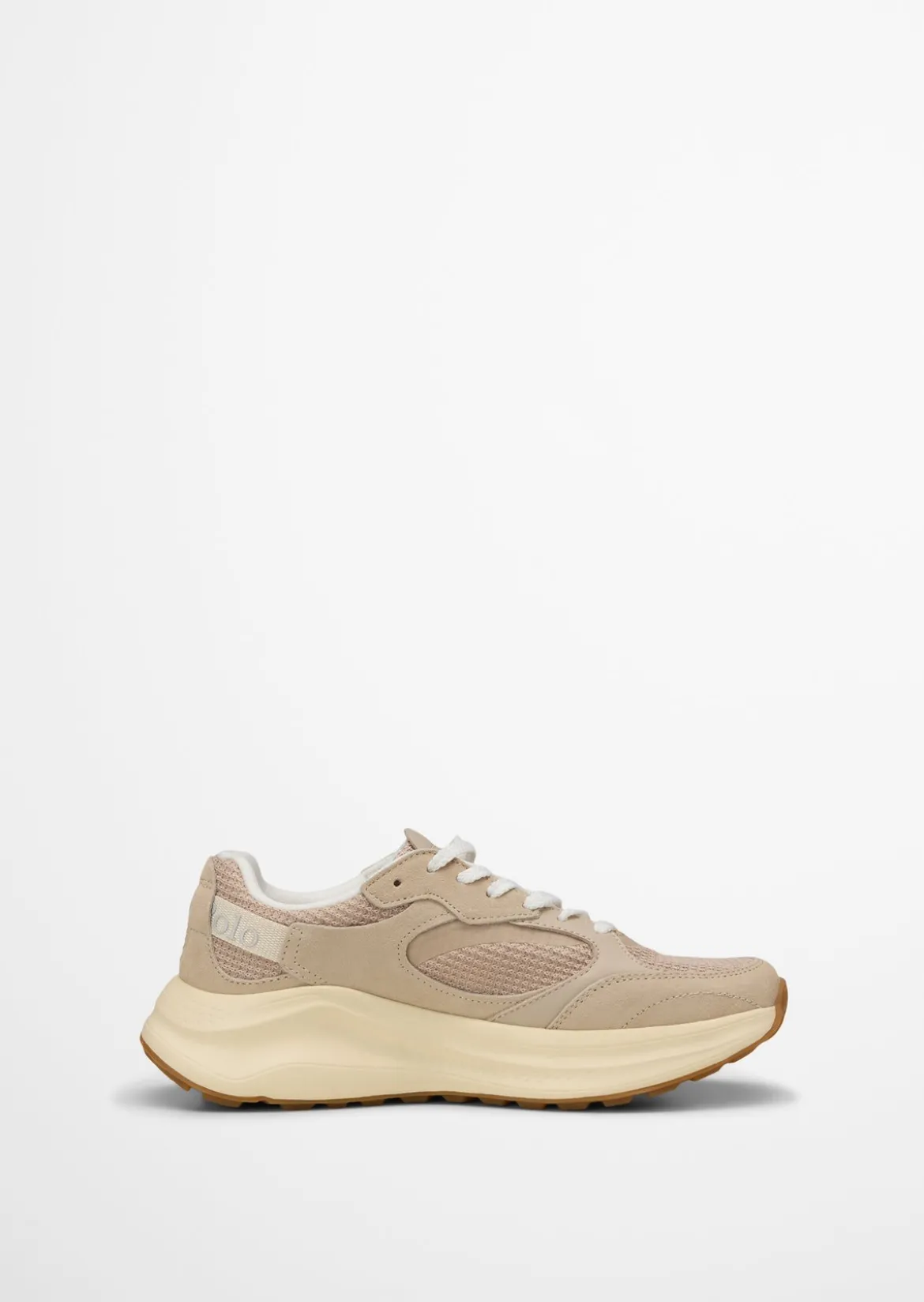 Sneaker Model Liv aus Rindleder mit Mesh-Einsatz