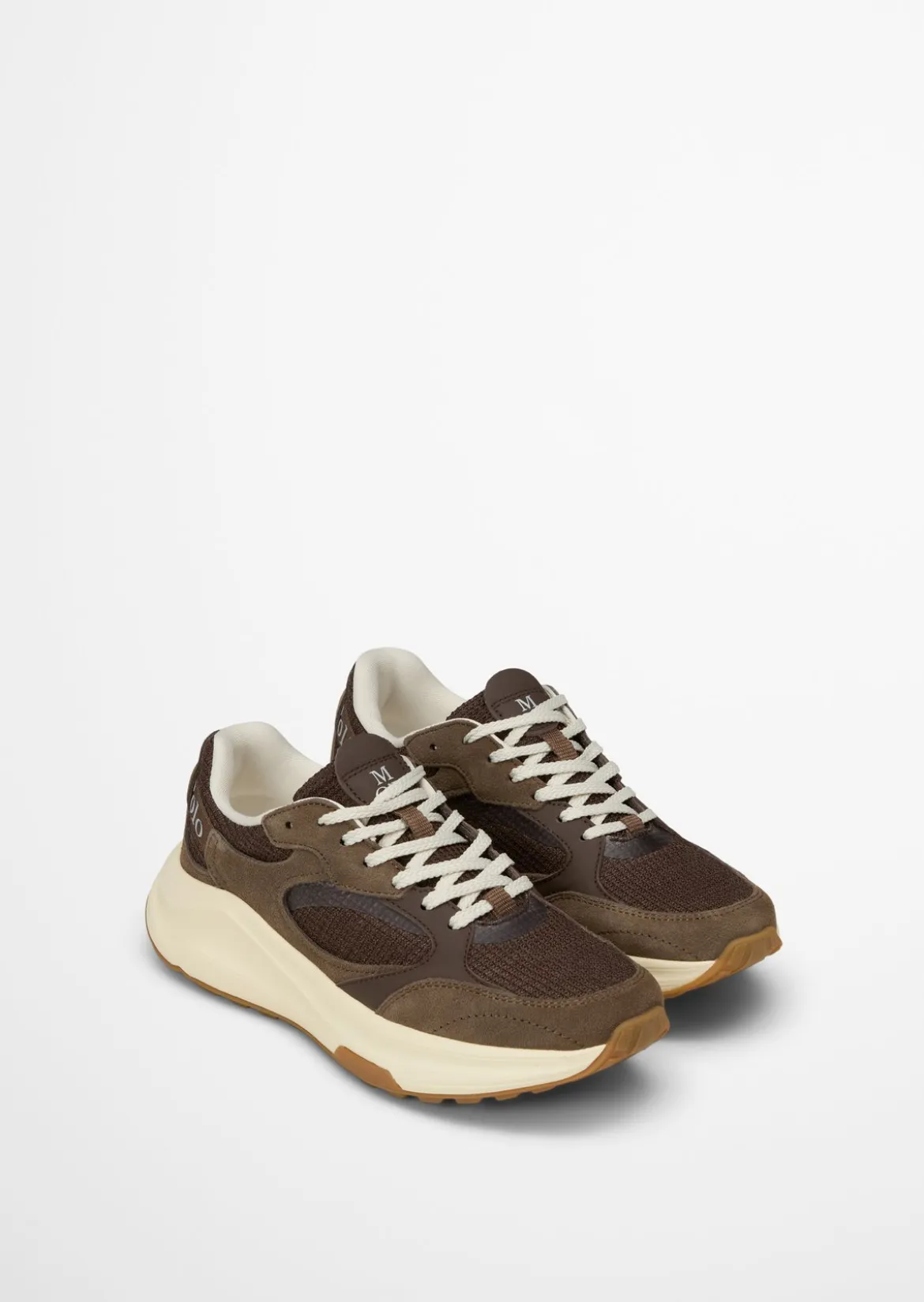 Sneaker Model Liv aus Rindleder mit Mesh-Einsatz