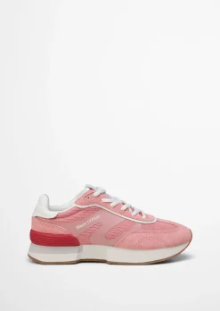 Sneaker Model Mara aus Veloursleder und Mesh