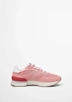Sneaker Model Mara aus Veloursleder und Mesh