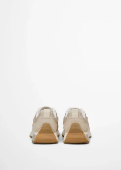 Sneaker Model Maxi aus Rindleder und recyceltem Polyester